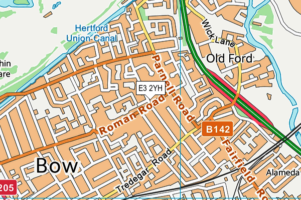 E3 2YH map - OS VectorMap District (Ordnance Survey) E3 2YH map - OS VectorMap District (Ordnance Survey)