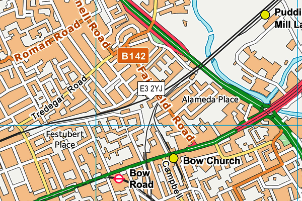 E3 2YJ map - OS VectorMap District (Ordnance Survey) E3 2YJ map - OS VectorMap District (Ordnance Survey)