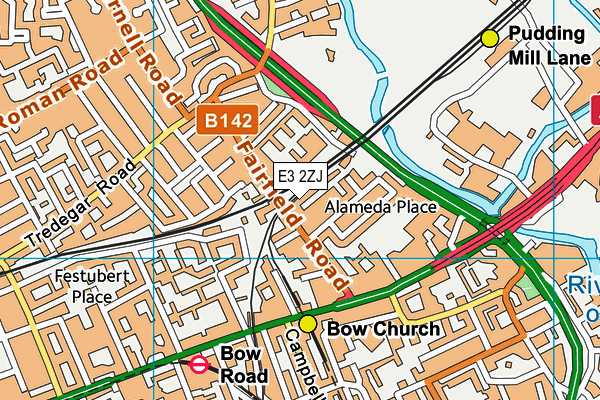 E3 2ZJ map - OS VectorMap District (Ordnance Survey) E3 2ZJ map - OS VectorMap District (Ordnance Survey)