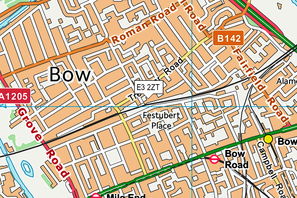 E3 2ZT map - OS VectorMap District (Ordnance Survey) E3 2ZT map - OS VectorMap District (Ordnance Survey)