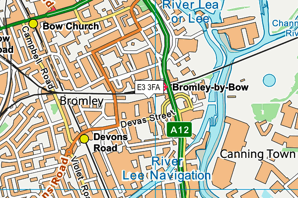 E3 3FA map - OS VectorMap District (Ordnance Survey) E3 3FA map - OS VectorMap District (Ordnance Survey)