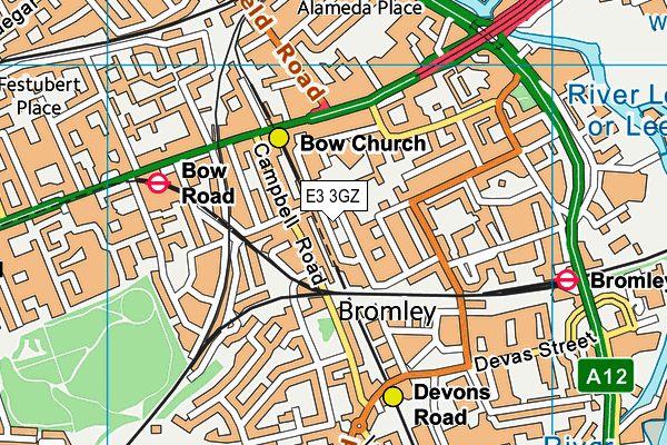 E3 3GZ map - OS VectorMap District (Ordnance Survey) E3 3GZ map - OS VectorMap District (Ordnance Survey)