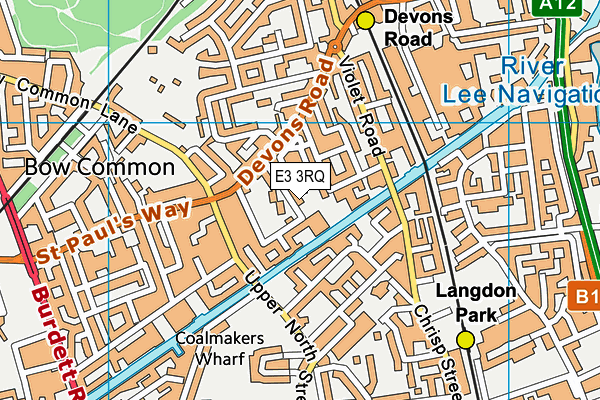 E3 3RQ map - OS VectorMap District (Ordnance Survey) E3 3RQ map - OS VectorMap District (Ordnance Survey)