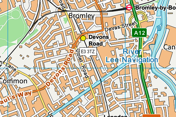 E3 3TZ map - OS VectorMap District (Ordnance Survey) E3 3TZ map - OS VectorMap District (Ordnance Survey)