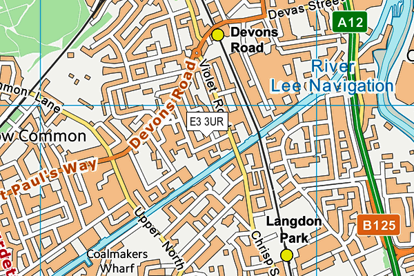 E3 3UR map - OS VectorMap District (Ordnance Survey) E3 3UR map - OS VectorMap District (Ordnance Survey)