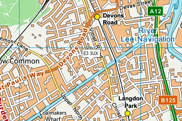 E3 3UX map - OS VectorMap District (Ordnance Survey) E3 3UX map - OS VectorMap District (Ordnance Survey)
