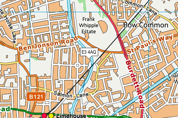 E3 4AQ map - OS VectorMap District (Ordnance Survey) E3 4AQ map - OS VectorMap District (Ordnance Survey)