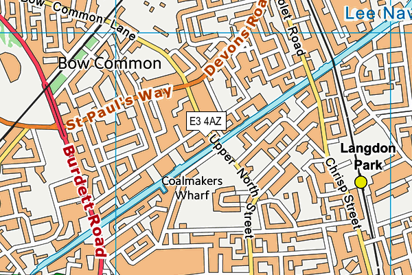E3 4AZ map - OS VectorMap District (Ordnance Survey) E3 4AZ map - OS VectorMap District (Ordnance Survey)