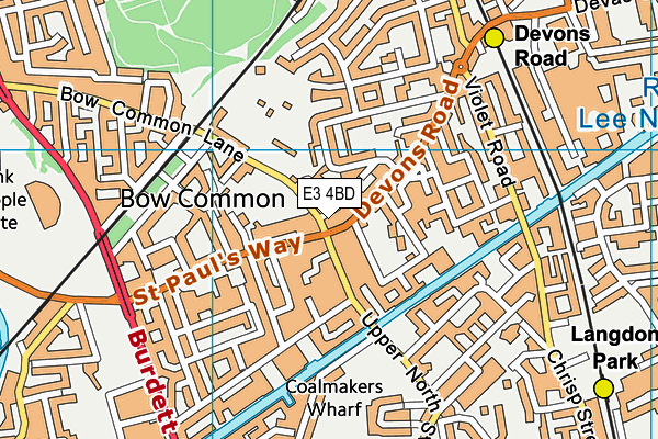 E3 4BD map - OS VectorMap District (Ordnance Survey) E3 4BD map - OS VectorMap District (Ordnance Survey)