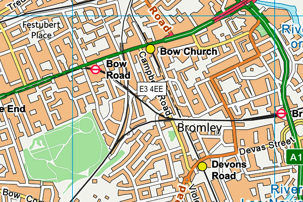E3 4EE map - OS VectorMap District (Ordnance Survey) E3 4EE map - OS VectorMap District (Ordnance Survey)