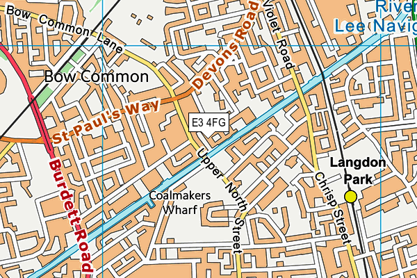 E3 4FG map - OS VectorMap District (Ordnance Survey) E3 4FG map - OS VectorMap District (Ordnance Survey)