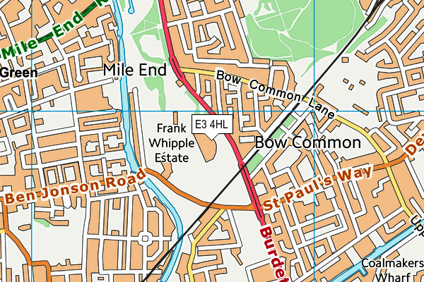 E3 4HL map - OS VectorMap District (Ordnance Survey) E3 4HL map - OS VectorMap District (Ordnance Survey)