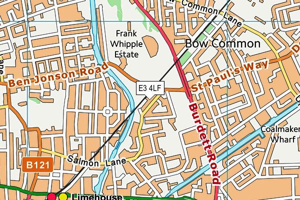 E3 4LF map - OS VectorMap District (Ordnance Survey) E3 4LF map - OS VectorMap District (Ordnance Survey)