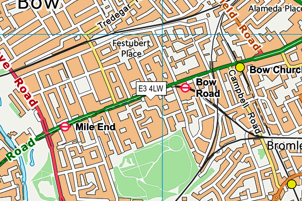 E3 4LW map - OS VectorMap District (Ordnance Survey) E3 4LW map - OS VectorMap District (Ordnance Survey)