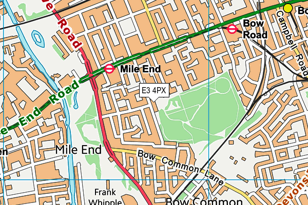 E3 4PX map - OS VectorMap District (Ordnance Survey) E3 4PX map - OS VectorMap District (Ordnance Survey)
