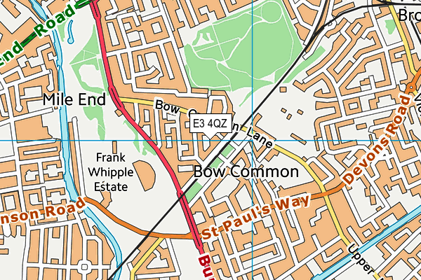 E3 4QZ map - OS VectorMap District (Ordnance Survey) E3 4QZ map - OS VectorMap District (Ordnance Survey)