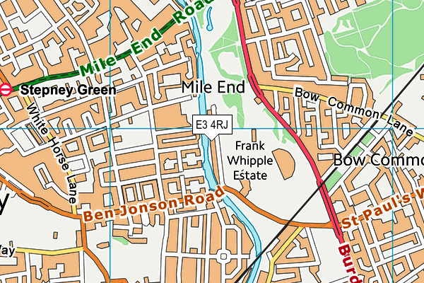 E3 4RJ map - OS VectorMap District (Ordnance Survey) E3 4RJ map - OS VectorMap District (Ordnance Survey)