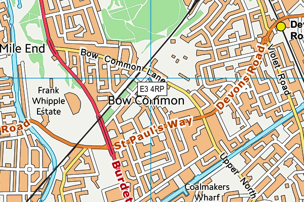 E3 4RP map - OS VectorMap District (Ordnance Survey) E3 4RP map - OS VectorMap District (Ordnance Survey)