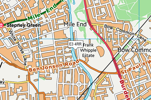 E3 4RR map - OS VectorMap District (Ordnance Survey) E3 4RR map - OS VectorMap District (Ordnance Survey)