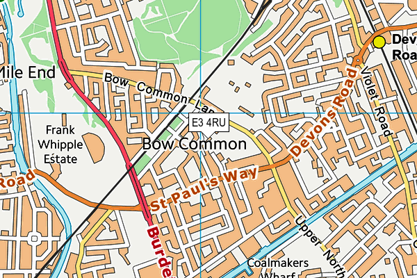 E3 4RU map - OS VectorMap District (Ordnance Survey) E3 4RU map - OS VectorMap District (Ordnance Survey)