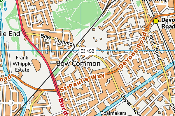 E3 4SB map - OS VectorMap District (Ordnance Survey) E3 4SB map - OS VectorMap District (Ordnance Survey)