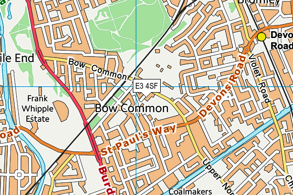 E3 4SF map - OS VectorMap District (Ordnance Survey) E3 4SF map - OS VectorMap District (Ordnance Survey)
