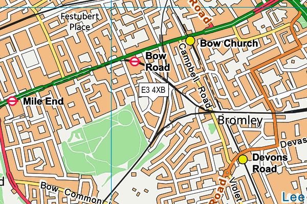 E3 4XB map - OS VectorMap District (Ordnance Survey) E3 4XB map - OS VectorMap District (Ordnance Survey)