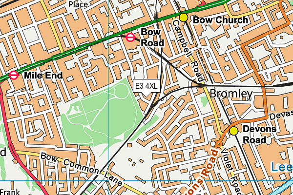 E3 4XL map - OS VectorMap District (Ordnance Survey) E3 4XL map - OS VectorMap District (Ordnance Survey)