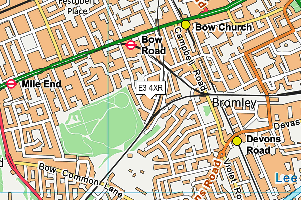 E3 4XR map - OS VectorMap District (Ordnance Survey) E3 4XR map - OS VectorMap District (Ordnance Survey)