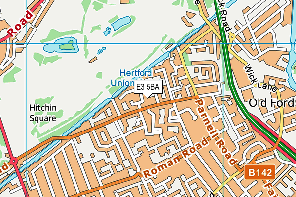 E3 5BA map - OS VectorMap District (Ordnance Survey) E3 5BA map - OS VectorMap District (Ordnance Survey)