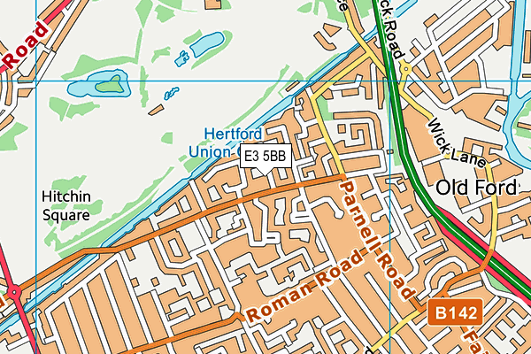 E3 5BB map - OS VectorMap District (Ordnance Survey) E3 5BB map - OS VectorMap District (Ordnance Survey)