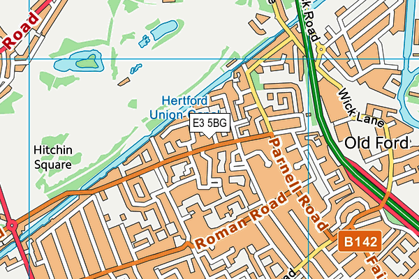 E3 5BG map - OS VectorMap District (Ordnance Survey) E3 5BG map - OS VectorMap District (Ordnance Survey)