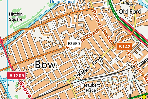 E3 5ED map - OS VectorMap District (Ordnance Survey) E3 5ED map - OS VectorMap District (Ordnance Survey)