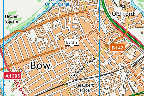 E3 5FY map - OS VectorMap District (Ordnance Survey) E3 5FY map - OS VectorMap District (Ordnance Survey)