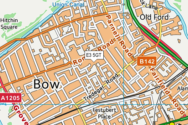 E3 5GT map - OS VectorMap District (Ordnance Survey) E3 5GT map - OS VectorMap District (Ordnance Survey)