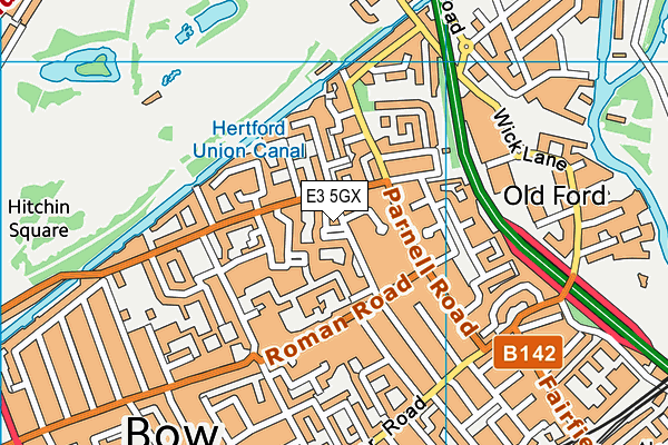 E3 5GX map - OS VectorMap District (Ordnance Survey) E3 5GX map - OS VectorMap District (Ordnance Survey)