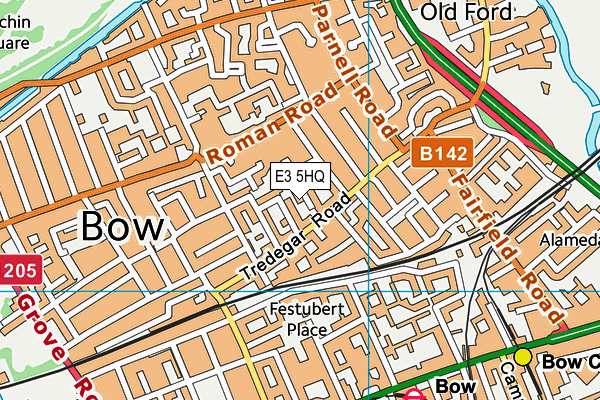 E3 5HQ map - OS VectorMap District (Ordnance Survey) E3 5HQ map - OS VectorMap District (Ordnance Survey)