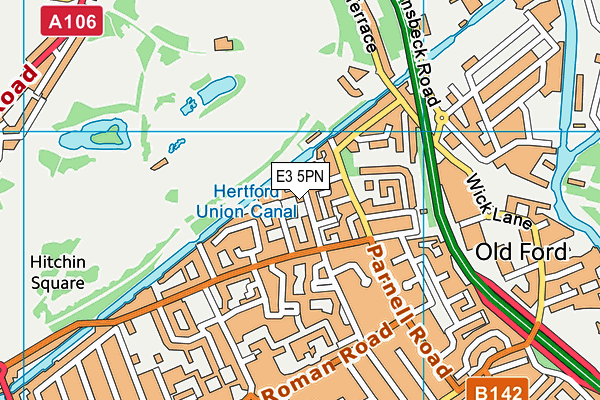 E3 5PN map - OS VectorMap District (Ordnance Survey) E3 5PN map - OS VectorMap District (Ordnance Survey)