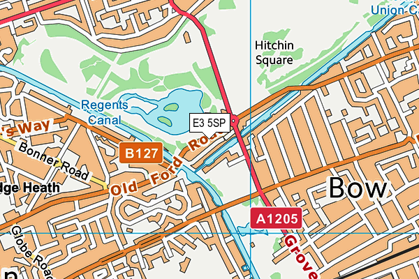 E3 5SP map - OS VectorMap District (Ordnance Survey) E3 5SP map - OS VectorMap District (Ordnance Survey)