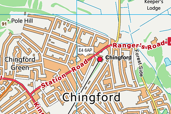 E4 6AP map - OS VectorMap District (Ordnance Survey) E4 6AP map - OS VectorMap District (Ordnance Survey)