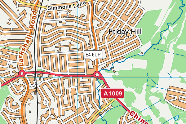 E4 6UP map - OS VectorMap District (Ordnance Survey) E4 6UP map - OS VectorMap District (Ordnance Survey)