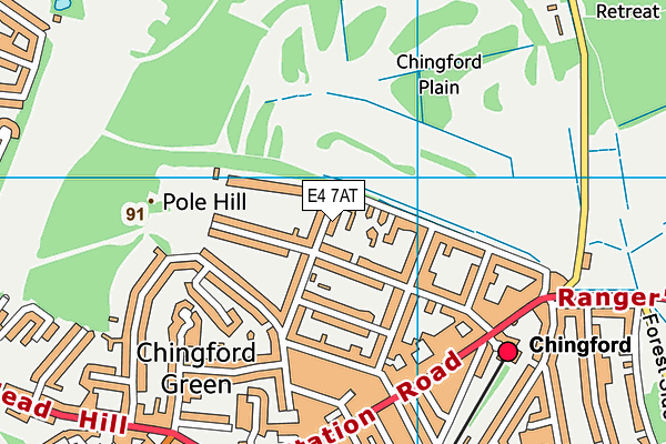 E4 7AT map - OS VectorMap District (Ordnance Survey) E4 7AT map - OS VectorMap District (Ordnance Survey)