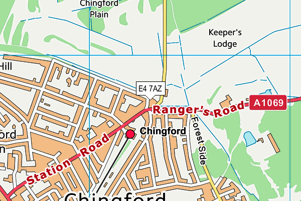 E4 7AZ map - OS VectorMap District (Ordnance Survey) E4 7AZ map - OS VectorMap District (Ordnance Survey)