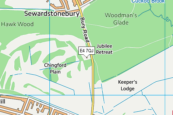 E4 7QJ map - OS VectorMap District (Ordnance Survey) E4 7QJ map - OS VectorMap District (Ordnance Survey)
