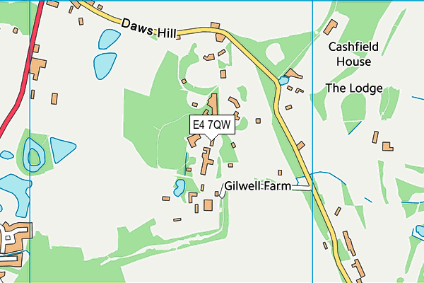E4 7QW map - OS VectorMap District (Ordnance Survey) E4 7QW map - OS VectorMap District (Ordnance Survey)