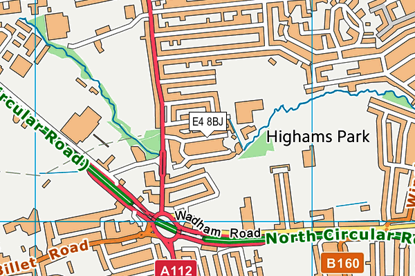 E4 8BJ map - OS VectorMap District (Ordnance Survey) E4 8BJ map - OS VectorMap District (Ordnance Survey)