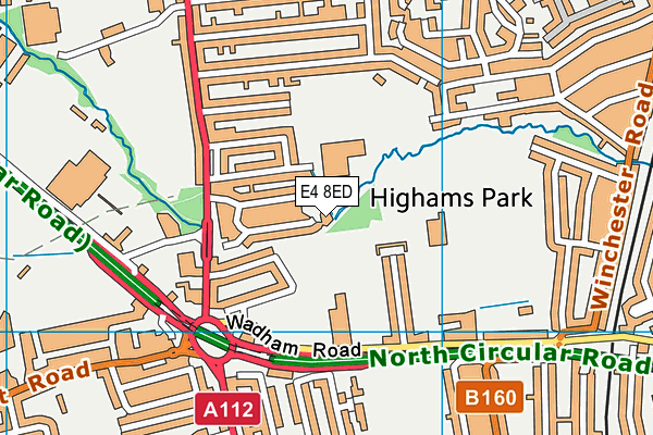 E4 8ED map - OS VectorMap District (Ordnance Survey) E4 8ED map - OS VectorMap District (Ordnance Survey)