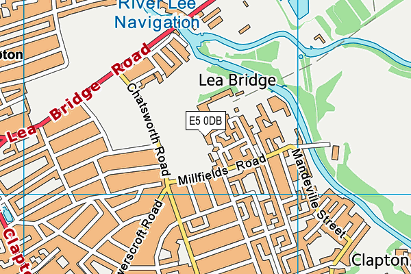 E5 0DB map - OS VectorMap District (Ordnance Survey) E5 0DB map - OS VectorMap District (Ordnance Survey)