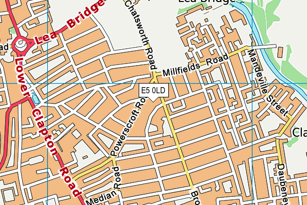 E5 0LD map - OS VectorMap District (Ordnance Survey) E5 0LD map - OS VectorMap District (Ordnance Survey)