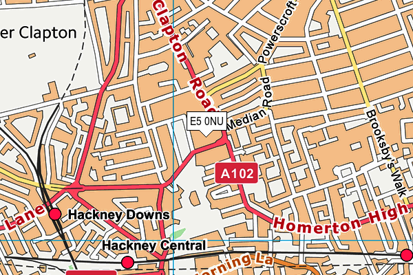 E5 0NU map - OS VectorMap District (Ordnance Survey) E5 0NU map - OS VectorMap District (Ordnance Survey)